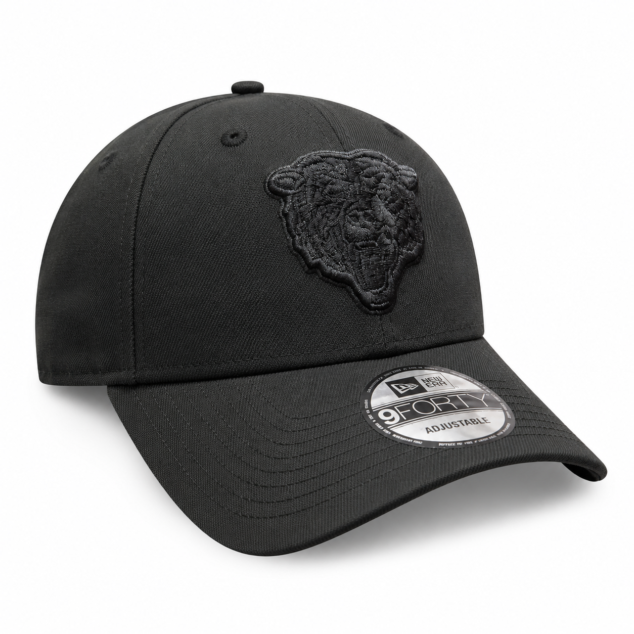 Chicago Bears New Era Tonal Black 9FORTY Adjustable Hat
