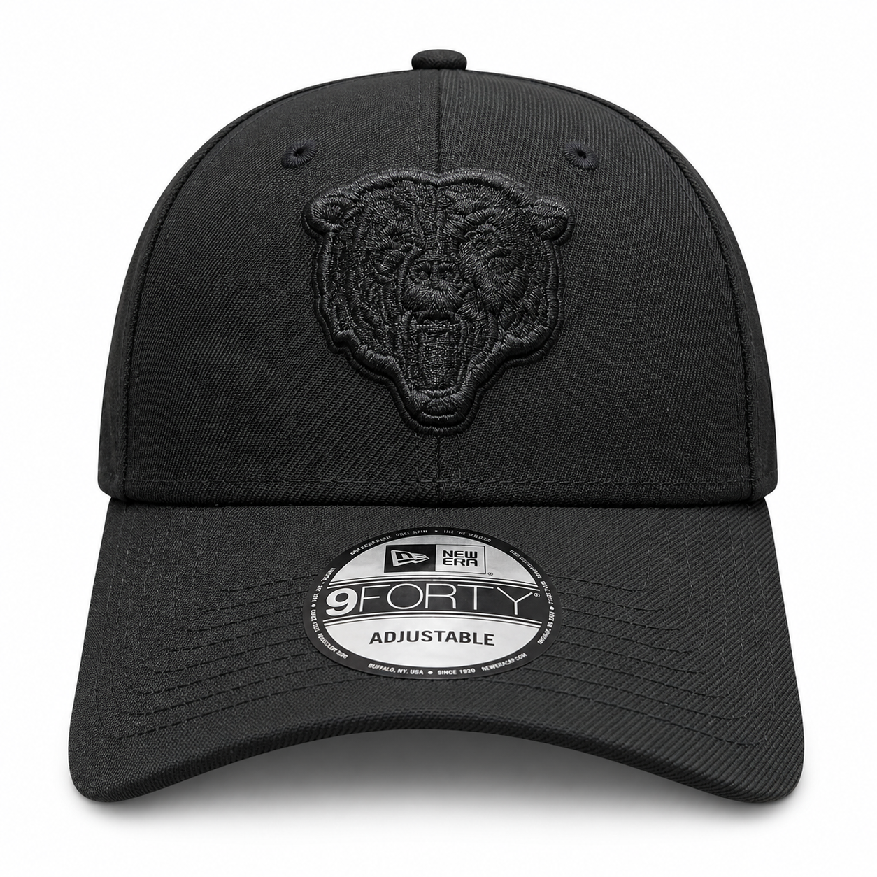 Chicago Bears New Era Tonal Black 9FORTY Adjustable Hat
