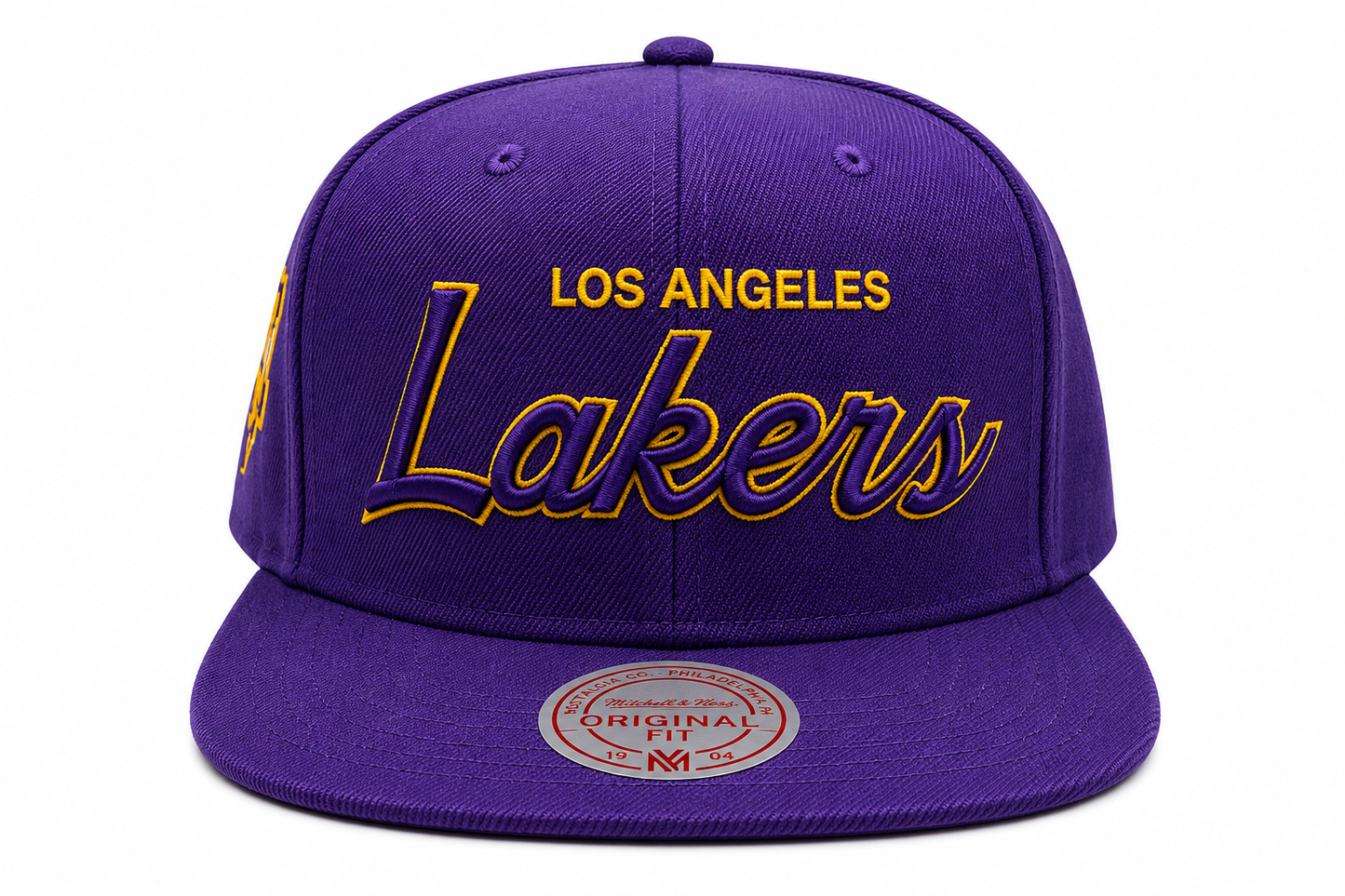 Men's Los Angeles Lakers Mitchell & Ness Champ Year Trophy Snapback Hat