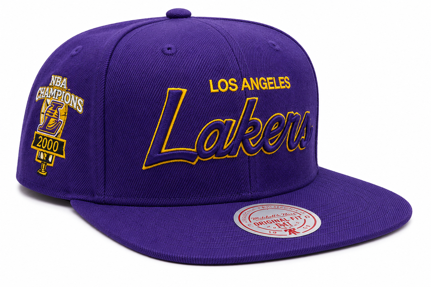 Men's Los Angeles Lakers Mitchell & Ness Champ Year Trophy Snapback Hat
