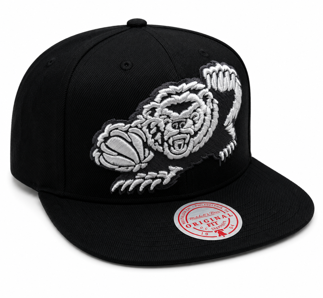 Men's Vancouver Grizzlies Mitchell & Ness NBA XL BWG HWC Snapback Hat