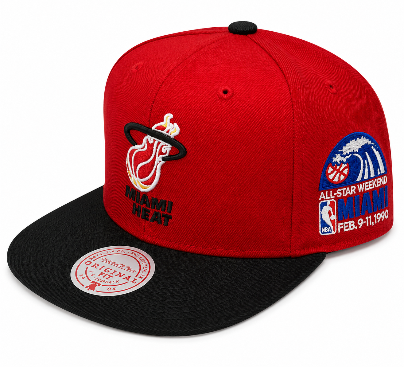 Men's Miami Heat Mitchell & Ness NBA All Star Color HWC Snapback Hat
