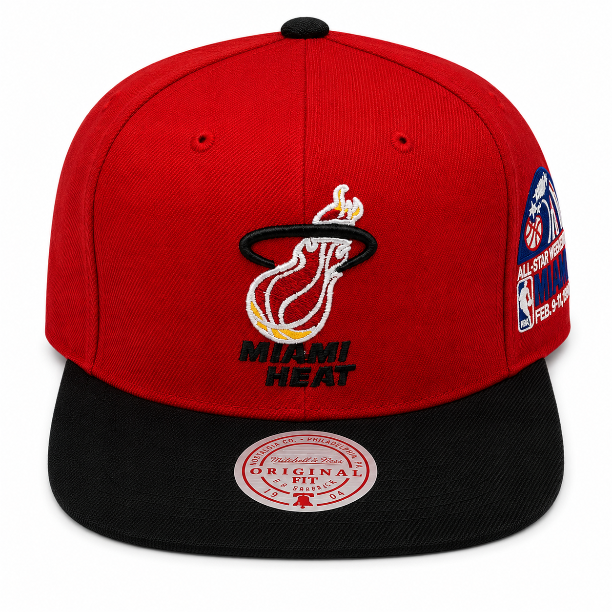 Men's Miami Heat Mitchell & Ness NBA All Star Color HWC Snapback Hat