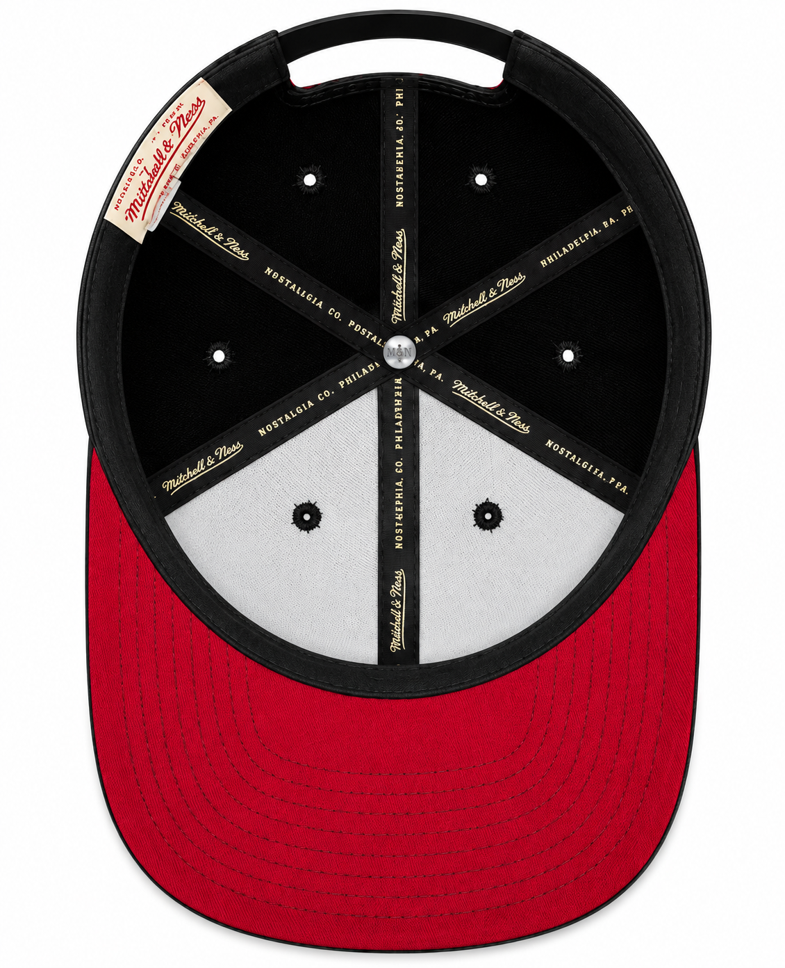 Men's Miami Heat Mitchell & Ness NBA Pinwheel Snapback Hat