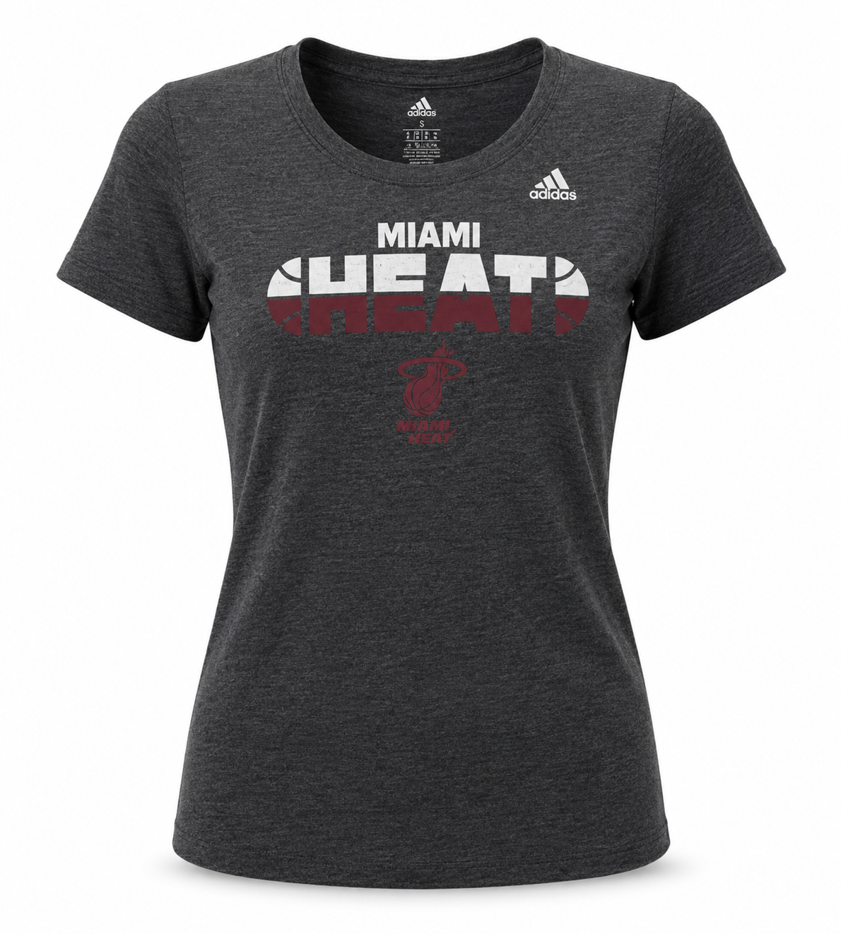 Women's Miami Heat Double Sided Cap Sleeve Tee