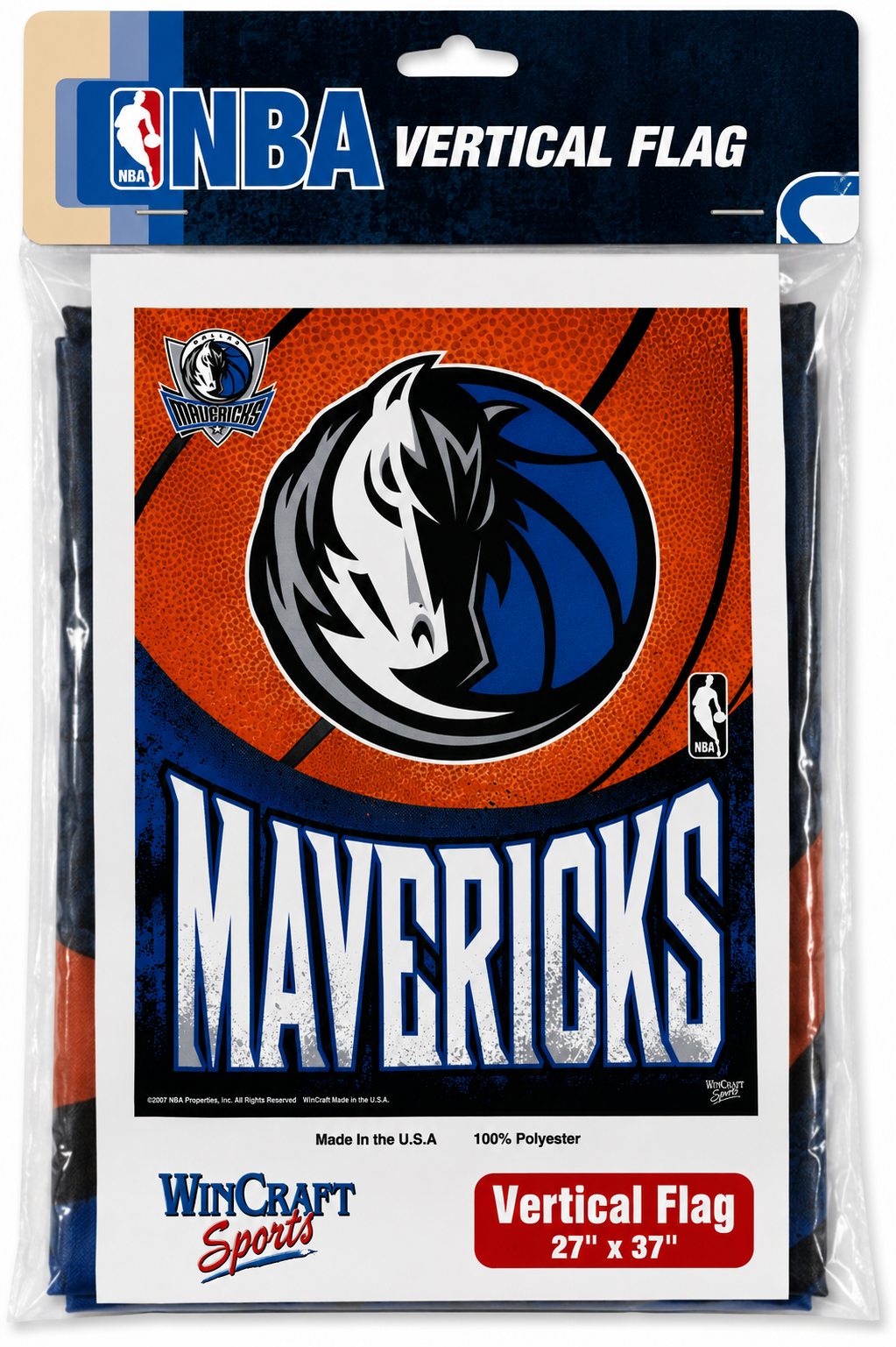 Dallas Mavericks Team Logo Vertical Flag