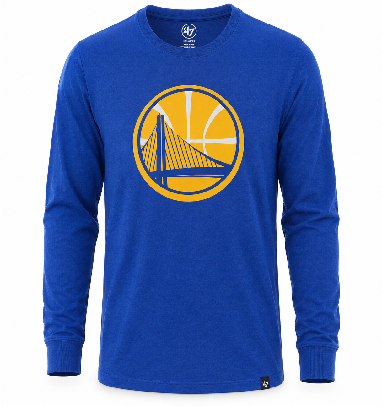 Men's Golden State Warriors Super Rival Long Sleeve Tee By ’47 Brand