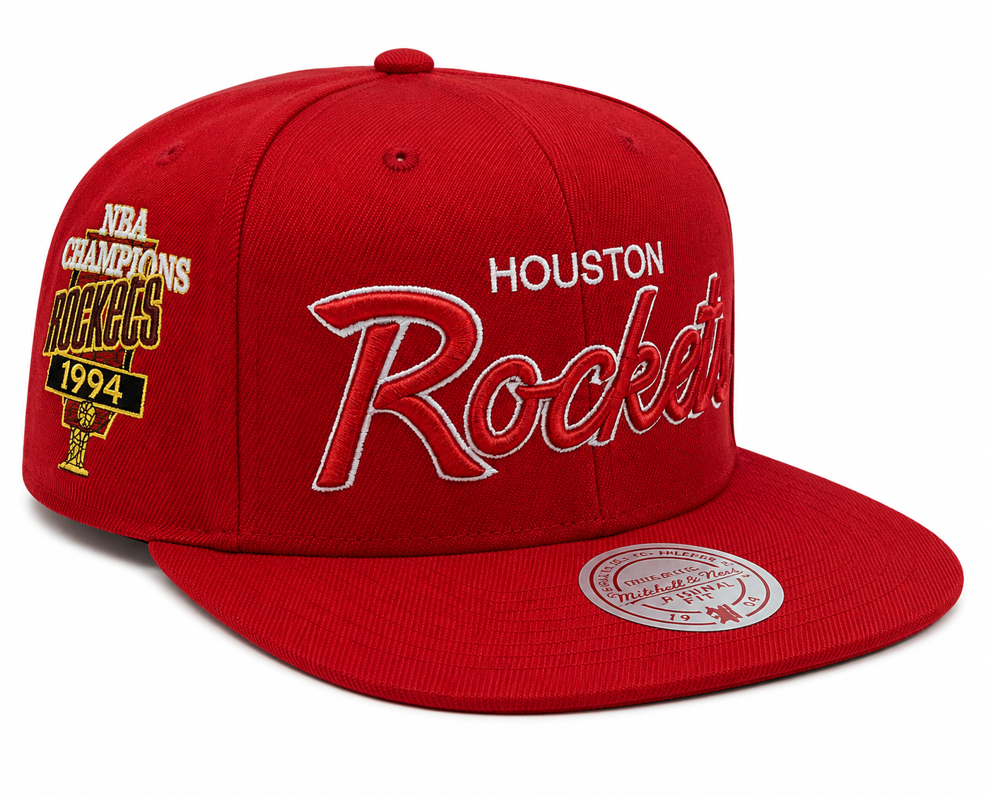 Men's Houston Rockets Mitchell & Ness Champ Year Trophy Snapback Hat