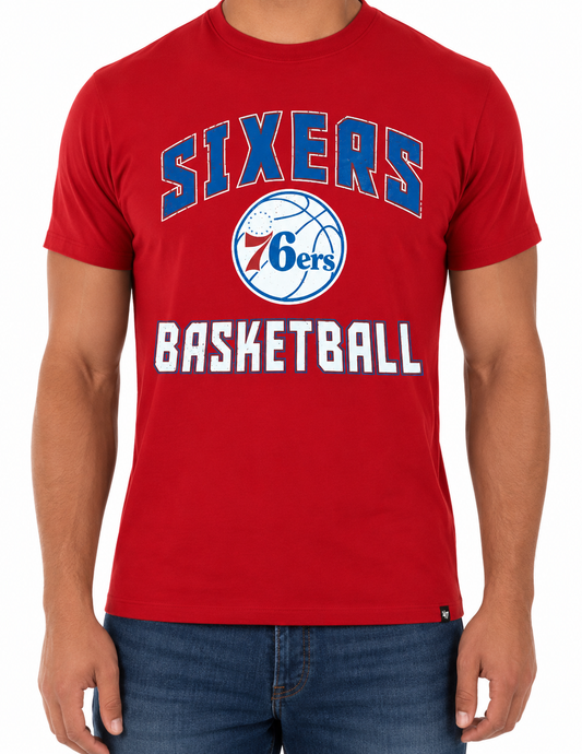 Men's Philadelphia 76ers Red Game Changer Super Rival '47 Brand Tee