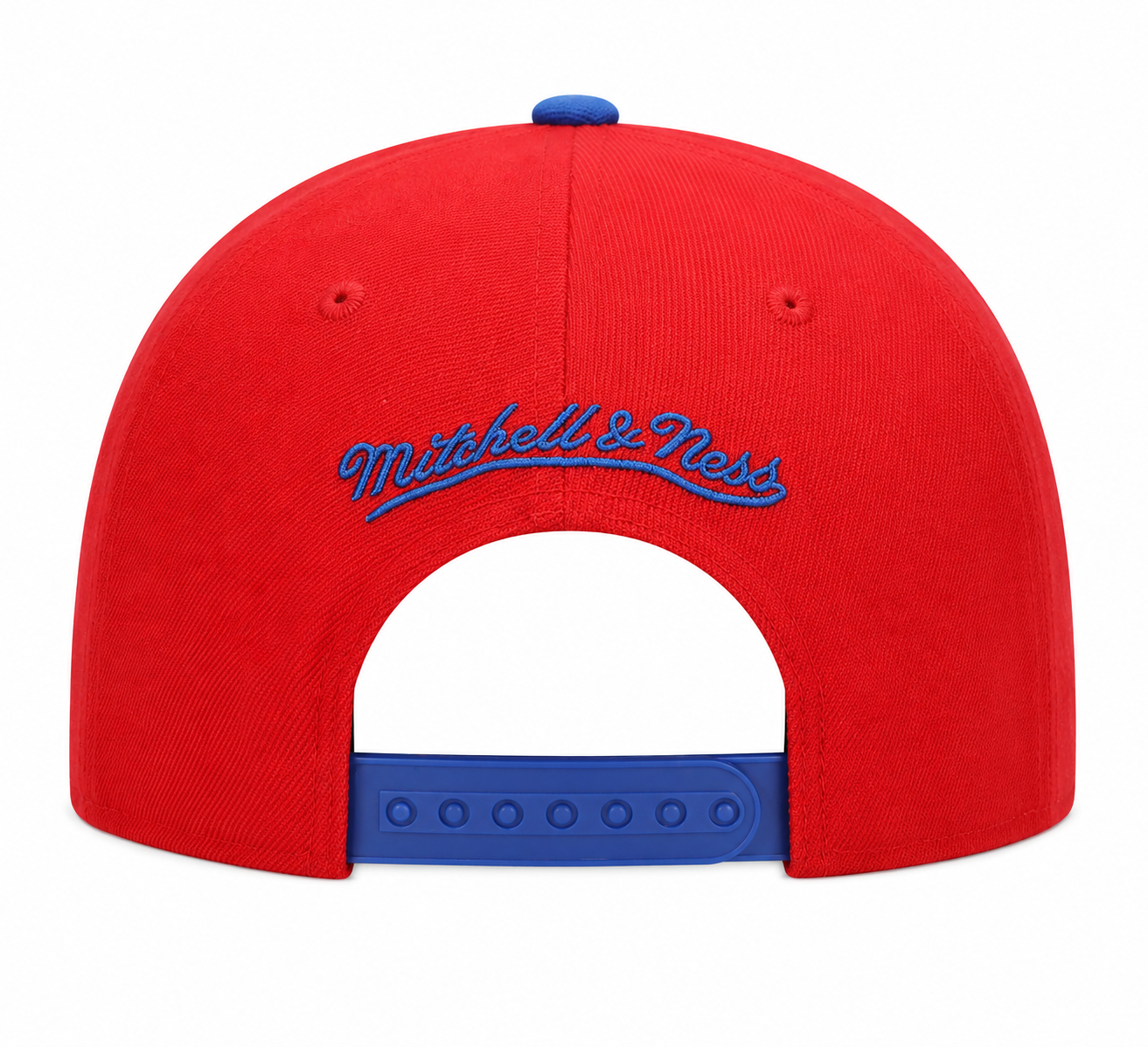 Men's Mitchell & Ness Philadelphia 76ers Hardwood Classics Red/Blue 2 Tone  Adjustable Snapback Hat