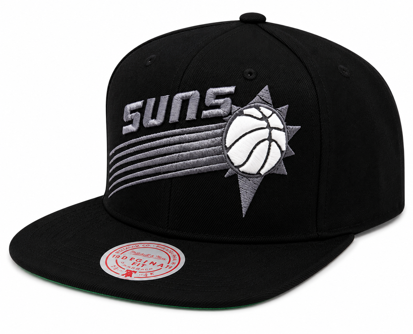 Men's Phoenix Suns NBA XL BWG Black HWC Mitchell & Ness Snapback Hat