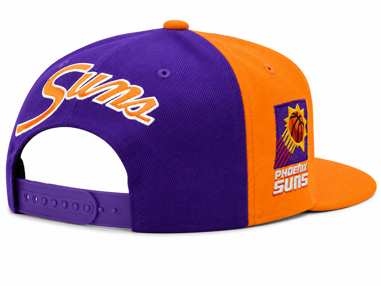 Phoenix Suns NBA Rear Script Deadstock Mitchell & Ness Snapback Hat