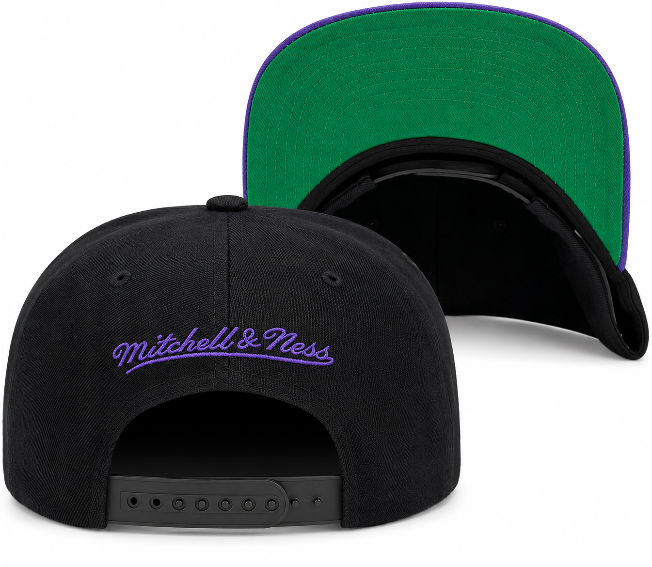 Men's Phoenix Suns Script Mitchell & Ness 2 Tone 2.0 Snapback Hat