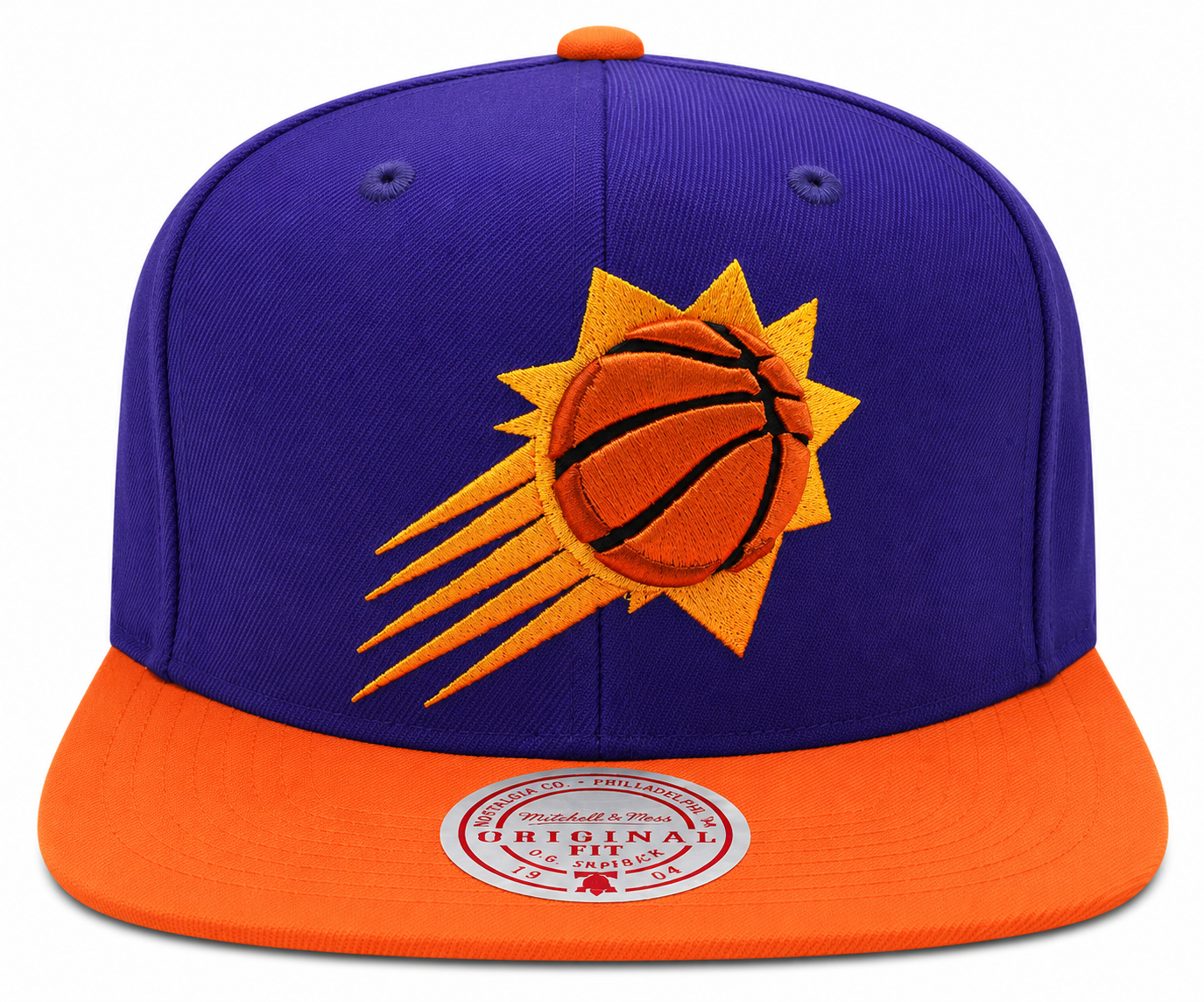 Men's Mitchell & Ness Phoenix Suns Basic Core Purple/Orange Adjustable Snapback Hat
