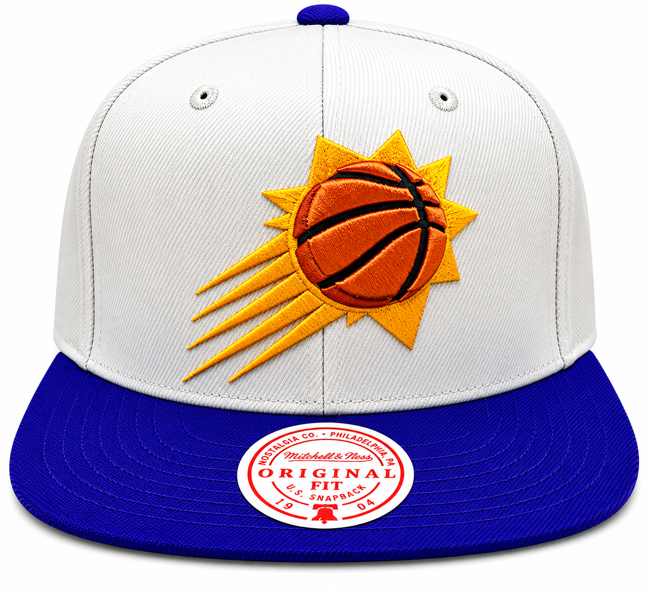 Phoenix Suns Mitchell & Ness Natural 2 Tone Snapback Hat- Cream/Purple