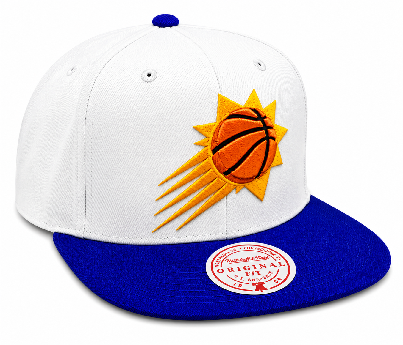Phoenix Suns Mitchell & Ness Natural 2 Tone Snapback Hat- Cream/Purple