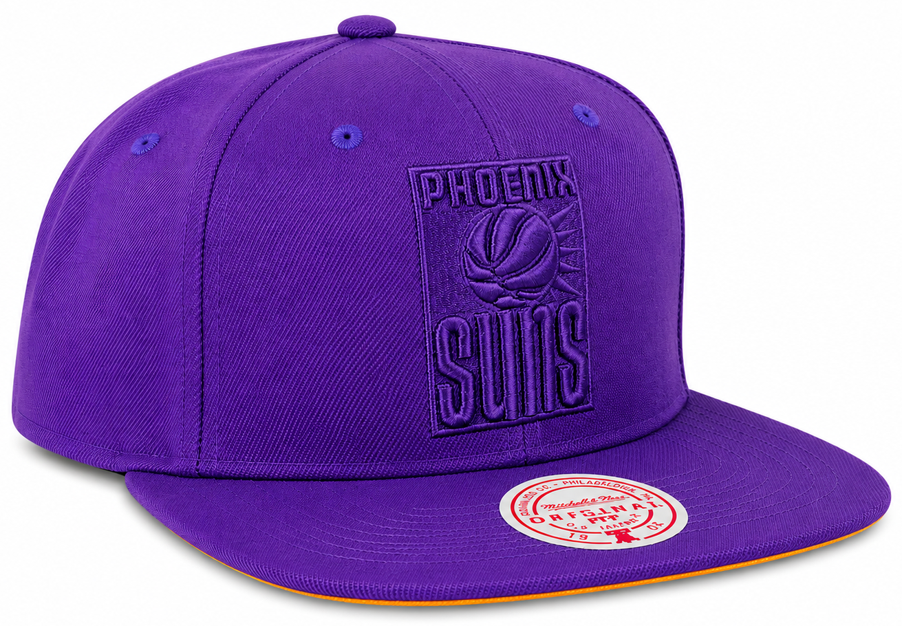 Phoenix Suns Mitchell & Ness Tonal Eclipse Snapback Hat- Purple