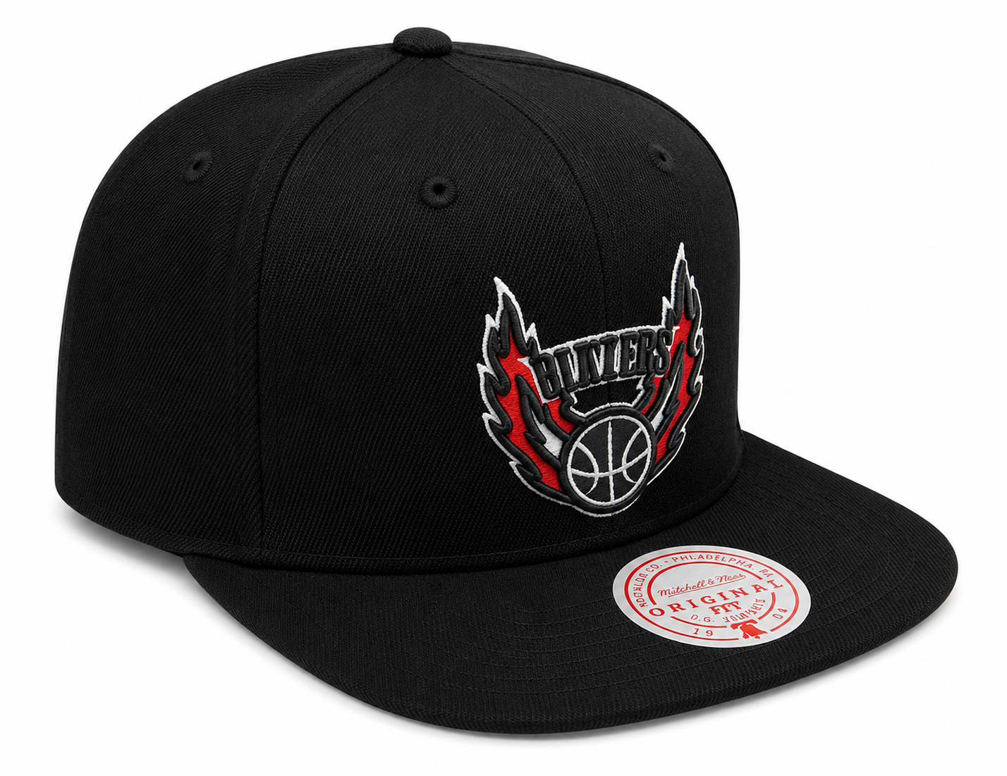 Men's Portland Trail Blazers Core Basic Black Mitchell & Ness Snapback Hat