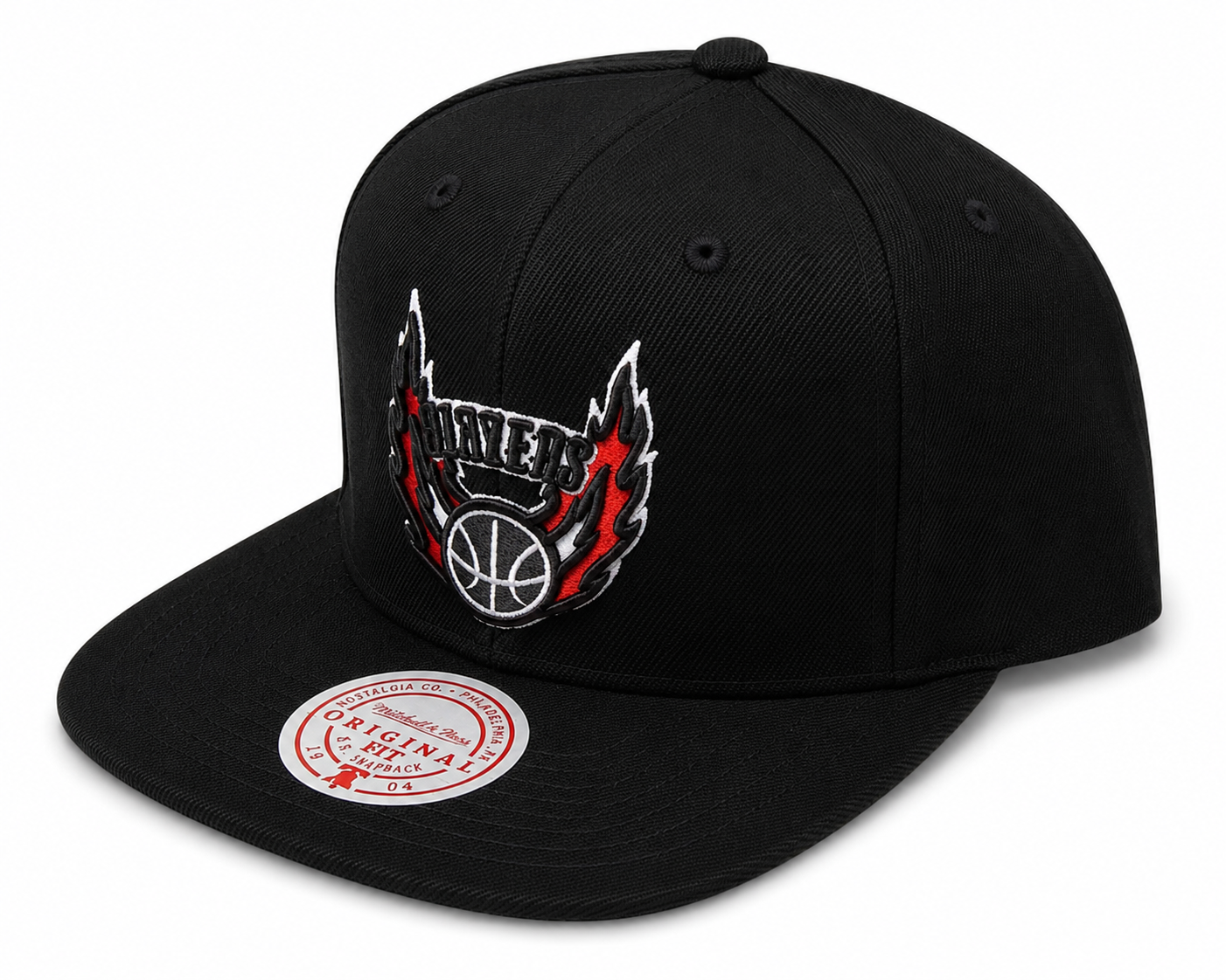 Men's Portland Trail Blazers Core Basic Black Mitchell & Ness Snapback Hat