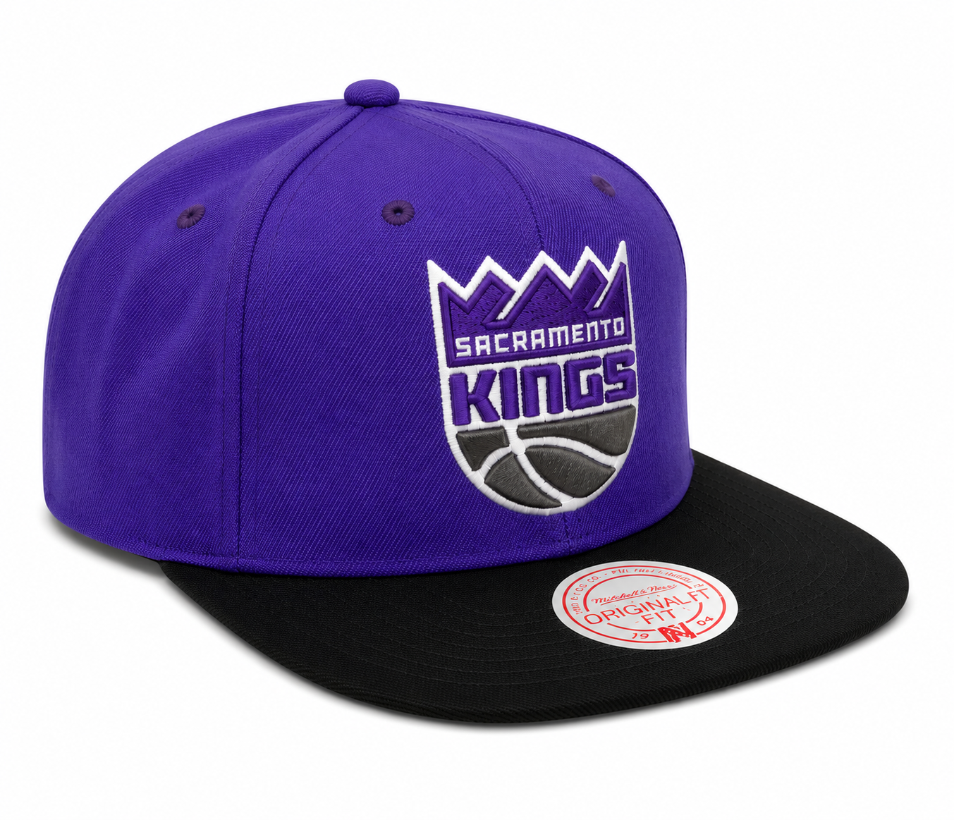 Men's Mitchell & Ness Sacramento Kings 2-Tone 2.0 Purple/Black Snapback Hat