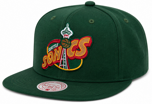 Mens NBA Seattle SuperSonics Ground 2.0 Snapback Hat By Mitchell And Ness