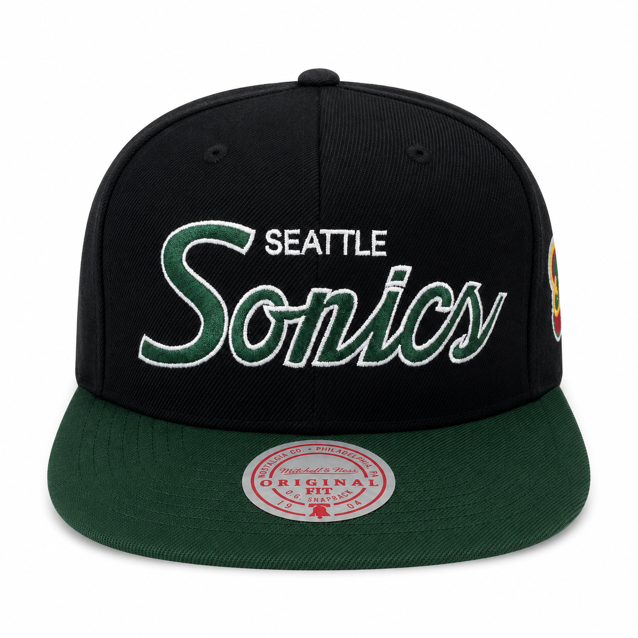 Seattle SuperSonics HWC Team Script 2.0 Mitchell & Ness Snapback Hat