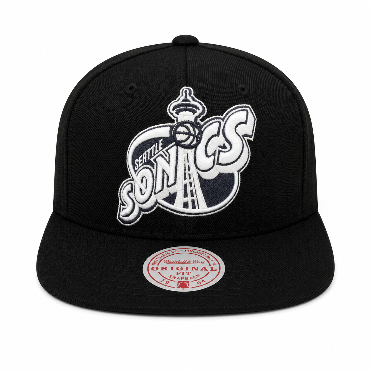 Men's Seattle Supersonics NBA XL BWG HWC Mitchell & Ness Snapback Hat