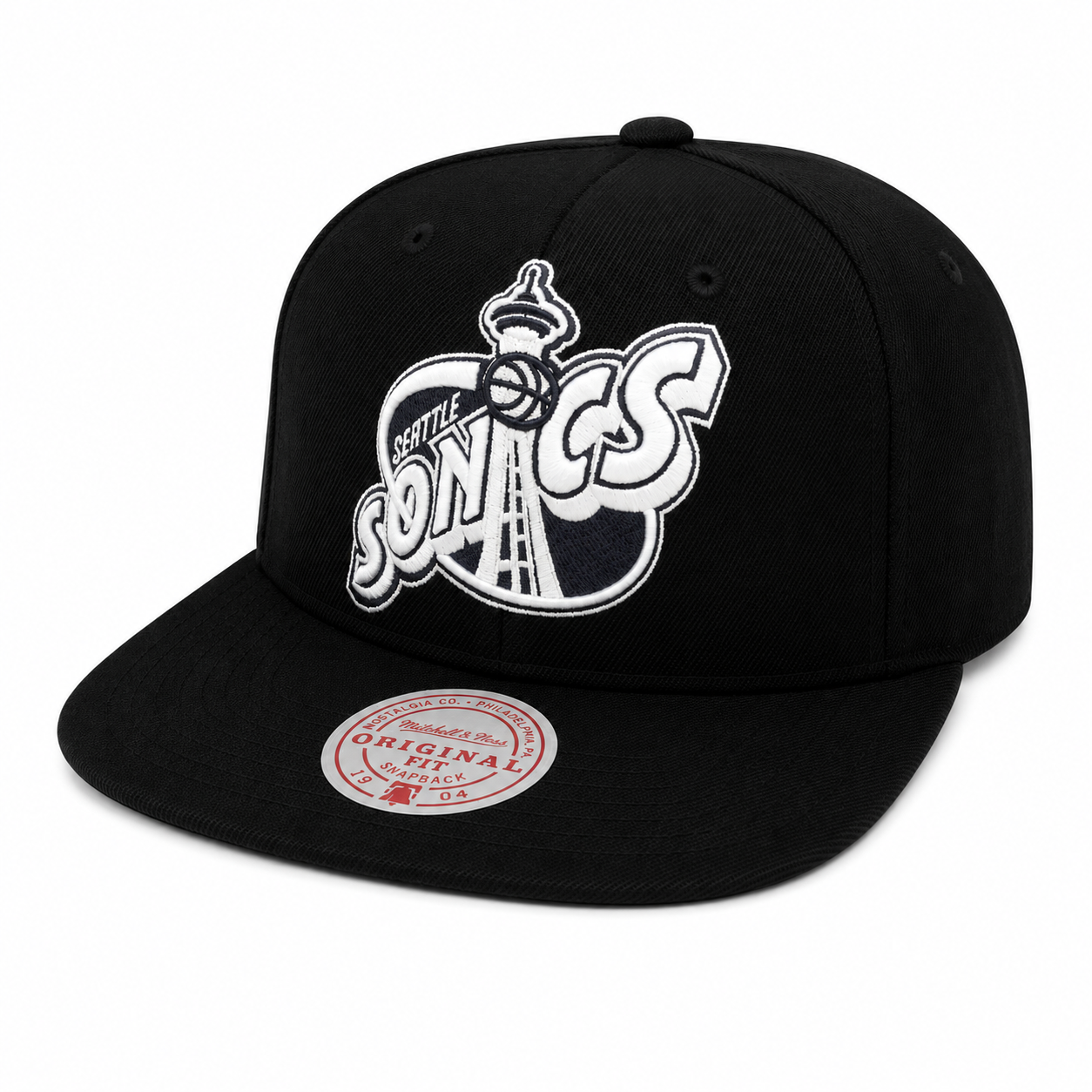 Men's Seattle Supersonics NBA XL BWG HWC Mitchell & Ness Snapback Hat