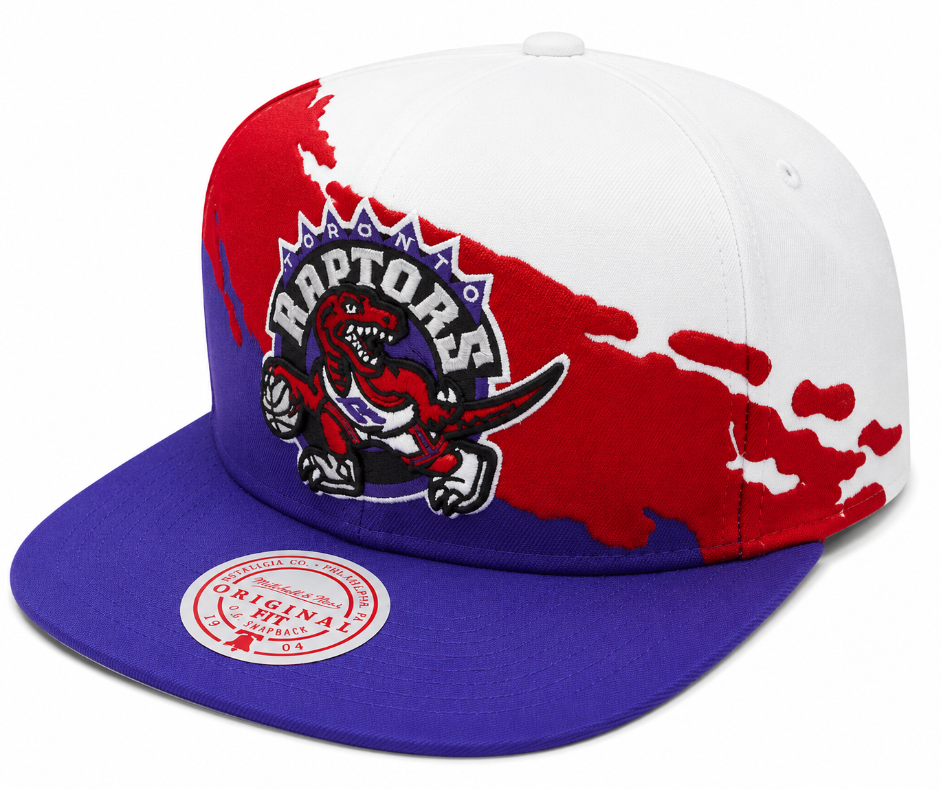 Toronto Raptors HWC NBA Paintbrush Mitchell & Ness Snapback Hat