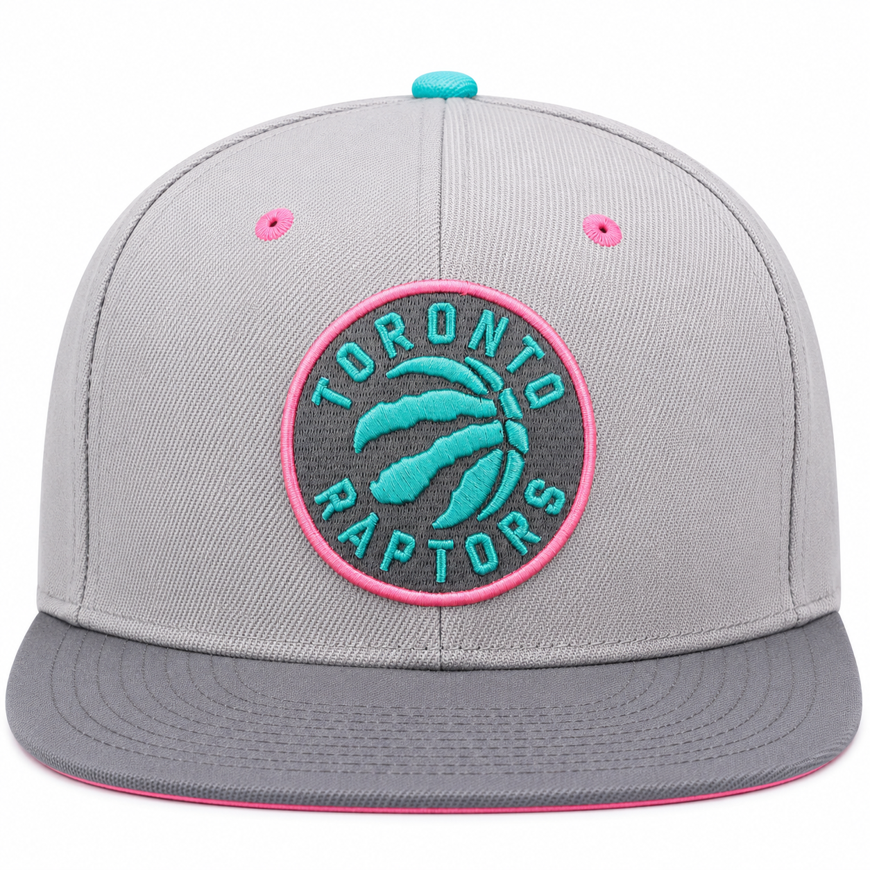 Men's Toronto Raptors Mitchell & Ness Gray Wolf Mags Snapback Hat