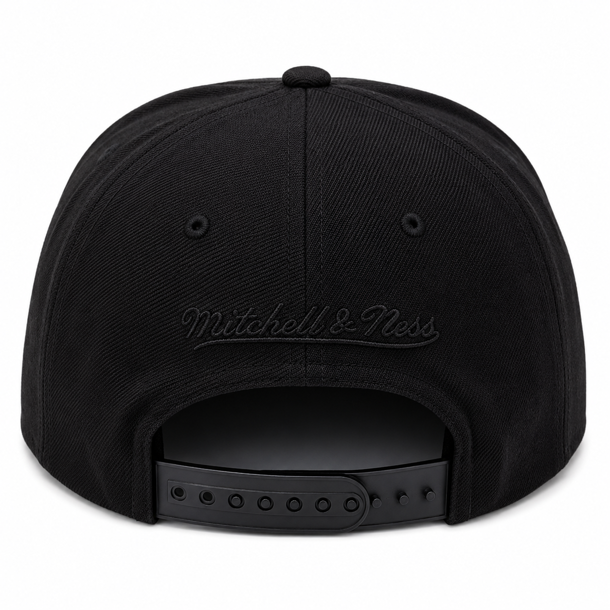 Toronto Raptors Mitchell & Ness Tonal Black Pink Moon Snapback Hat