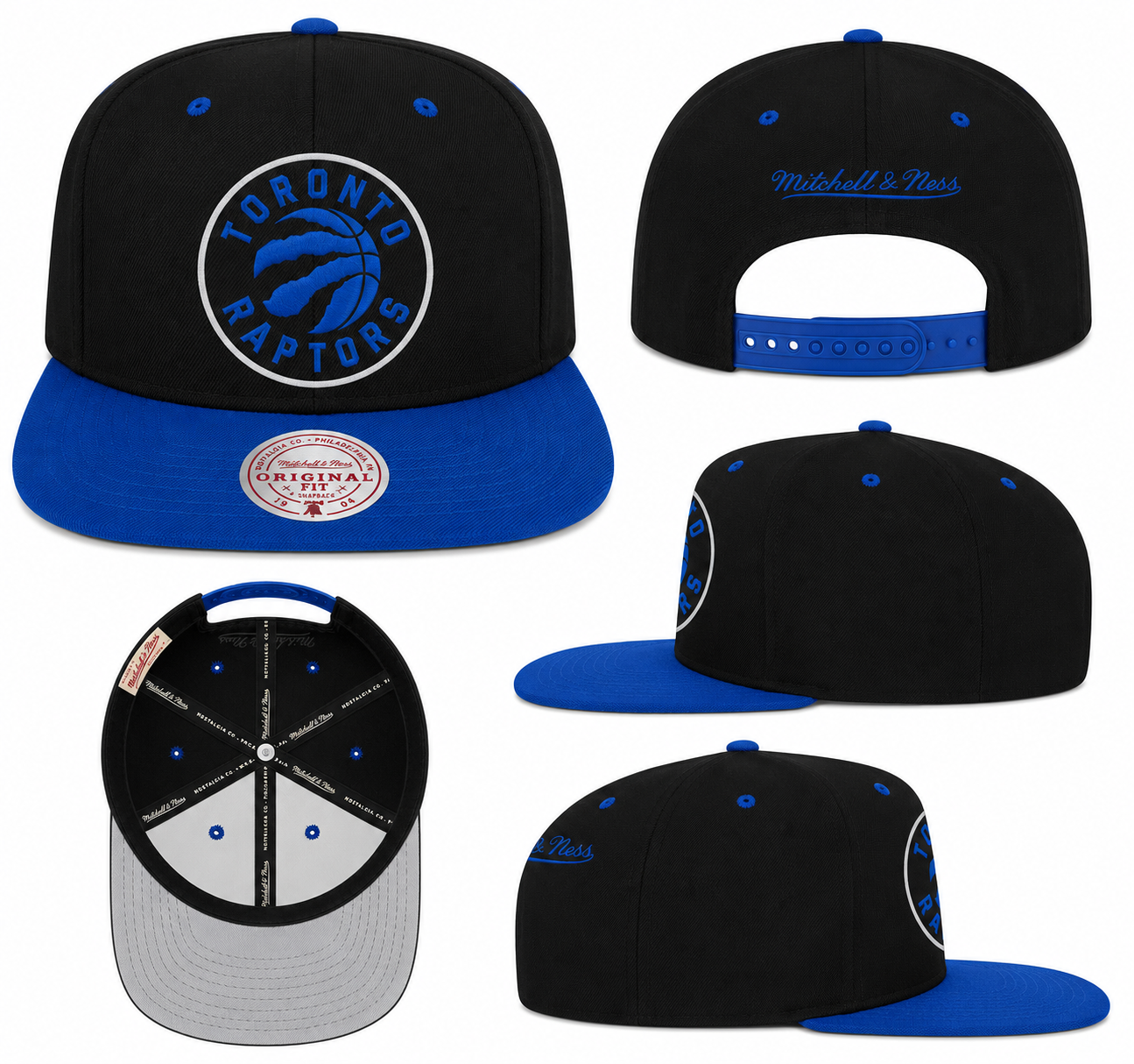 Men's Toronto Raptors Royalty Michell & Ness Snapback Hat