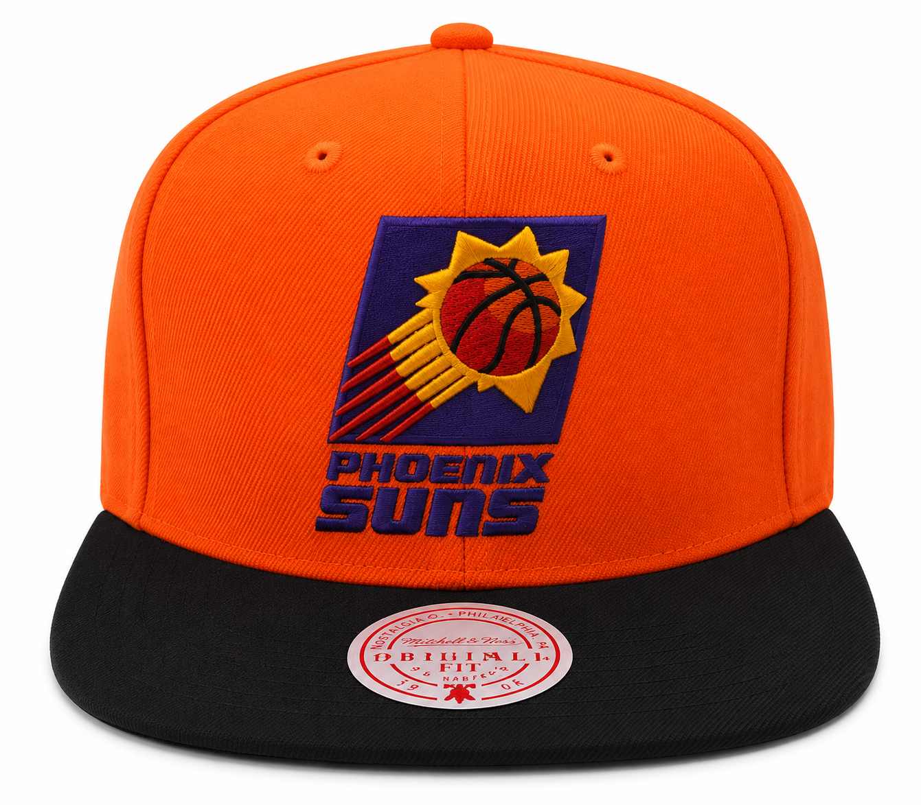 Men's Mitchell & Ness Phoenix Suns Basic Core Orange/Black Adjustable Snapback Hat