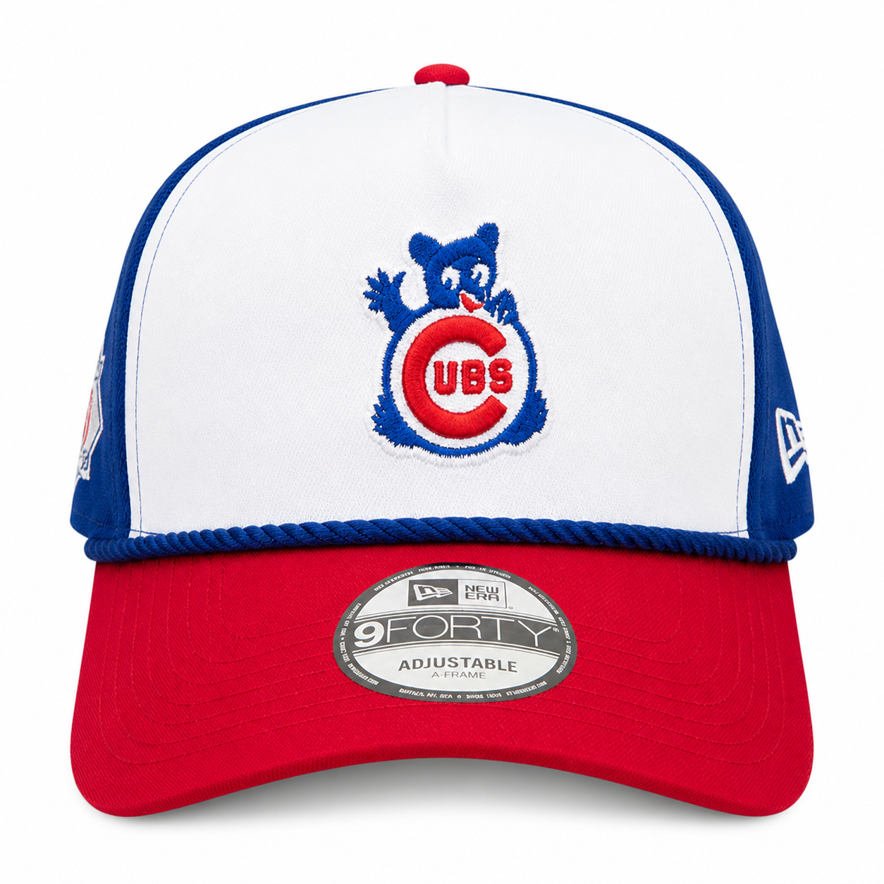 Chicago Cubs New Era Blue A-Frame 150th Anniversary Rope Waving Bear 9FIFTY Snapback Hat