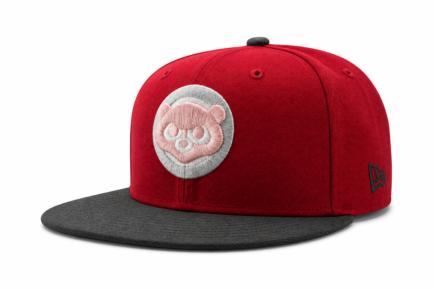 Men's  Chicago Cubs New Era 2 Tone Rock Pack Pearl Jam Ten Inspired Pearl Jam 1990 ASG Pinot/Red/Pewter 59FIFTY Fitted Hat