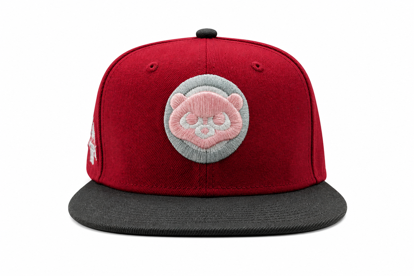 Men's  Chicago Cubs New Era 2 Tone Rock Pack Pearl Jam Ten Inspired Pearl Jam 1990 ASG Pinot/Red/Pewter 59FIFTY Fitted Hat