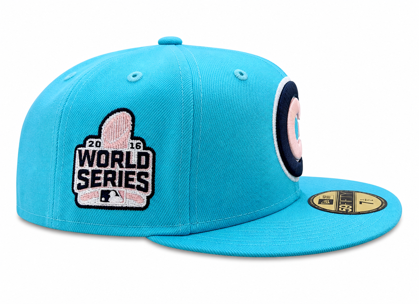 Men's Chicago Cubs Night Spice Vice Blue/Pink New Era 59FIFTY Fitted Hat
