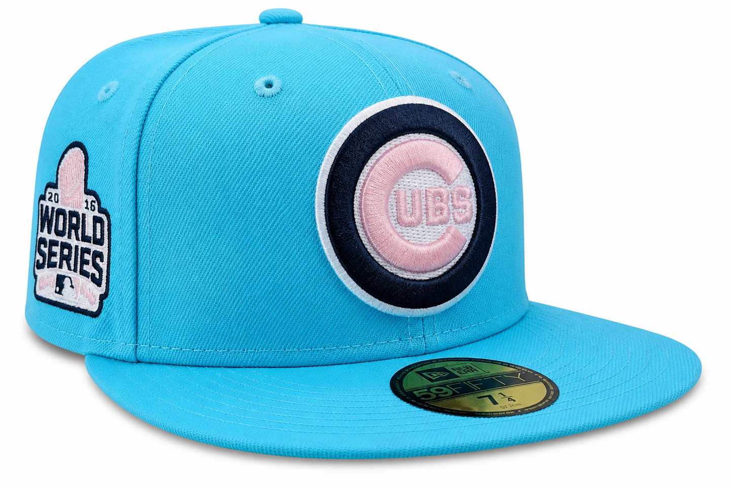 Men's Chicago Cubs Night Spice Vice Blue/Pink New Era 59FIFTY Fitted Hat