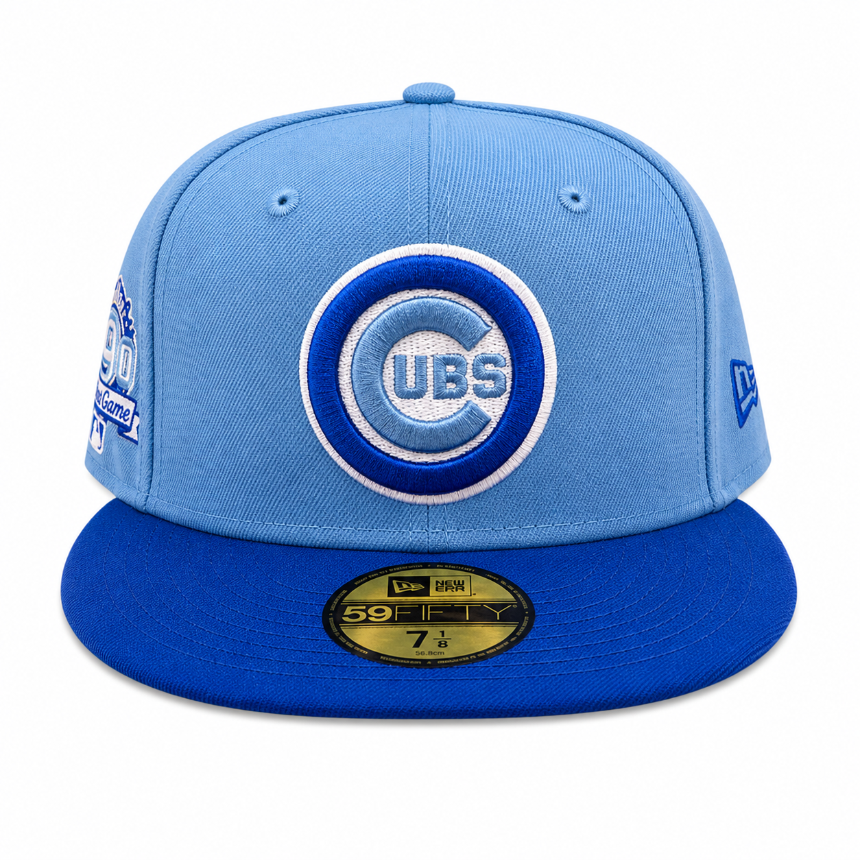 Chicago Cubs New Era 2 Tone Sky Blue/ Royal 1990 All Star Game 59FIFTY Fitted Hat