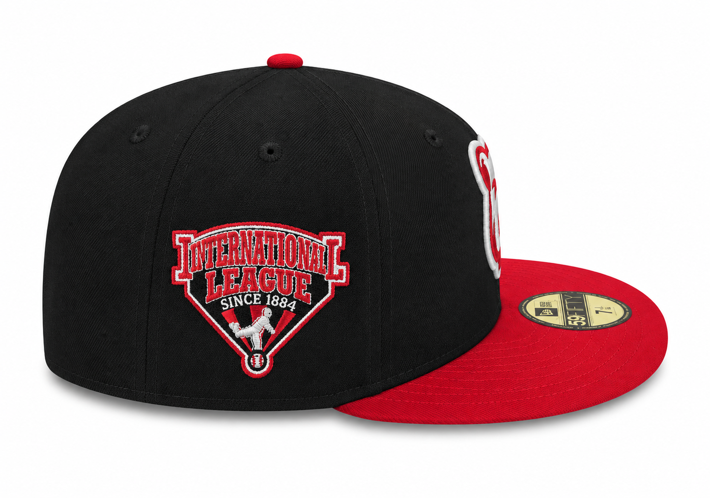 Iowa Cubs New Era MILB 2 Tone Black/Red 59FIFTY Fitted Hat