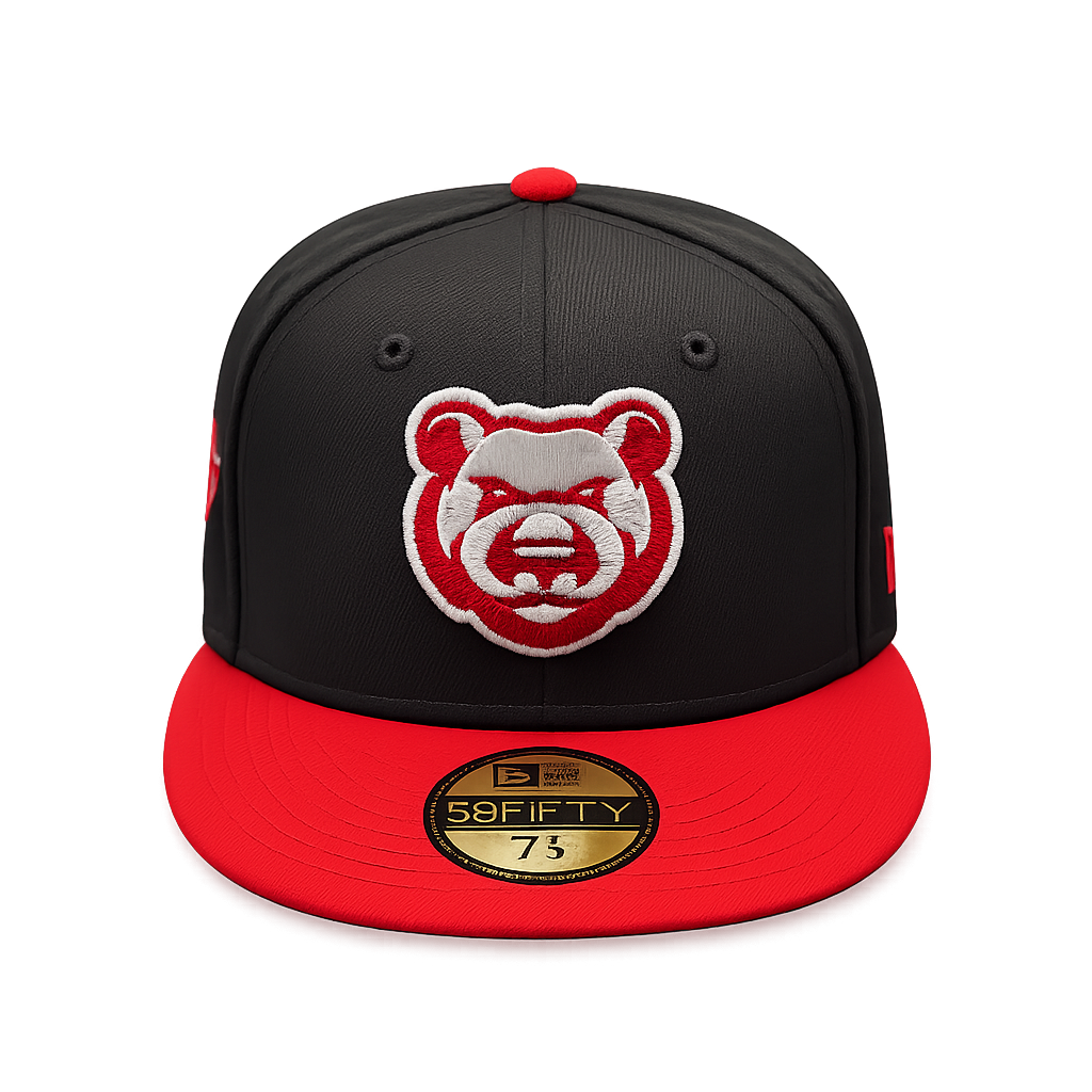 Iowa Cubs New Era MILB 2 Tone Black/Red 59FIFTY Fitted Hat