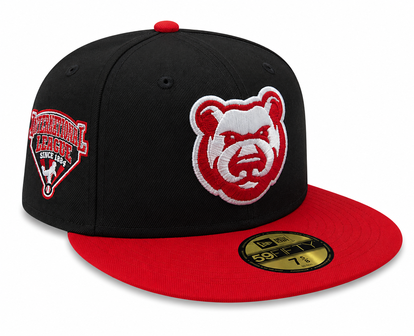 Iowa Cubs New Era MILB 2 Tone Black/Red 59FIFTY Fitted Hat