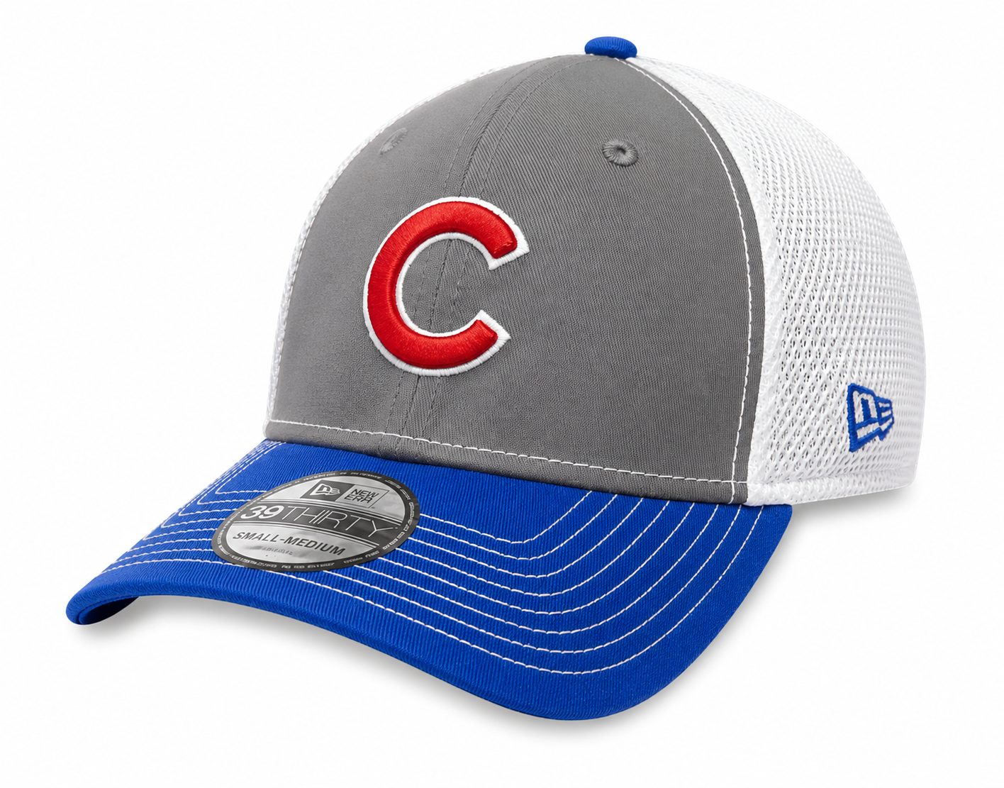 Chicago Cubs Gray Front Neo 39THIRTY Flex Fit Cap By New Era