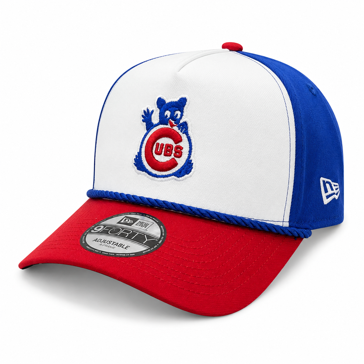 Chicago Cubs New Era Blue A-Frame 150th Anniversary Rope Waving Bear 9FIFTY Snapback Hat