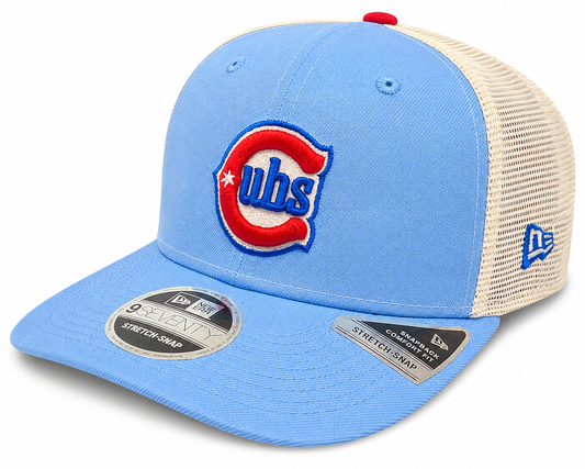 Chicago Cubs New Era Sky Blue/Red Alternate 2 9SEVENTY Trucker Hat