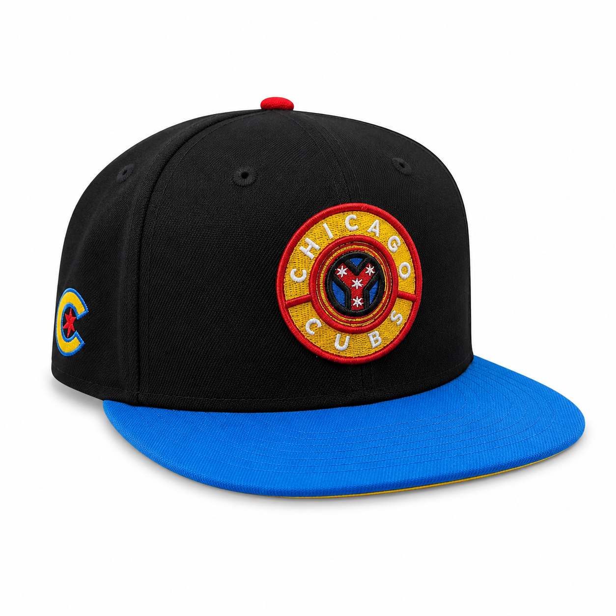 Chicago Cubs Black/Blue Reef/Gold City Connect 59FIFTY Fitted Hat