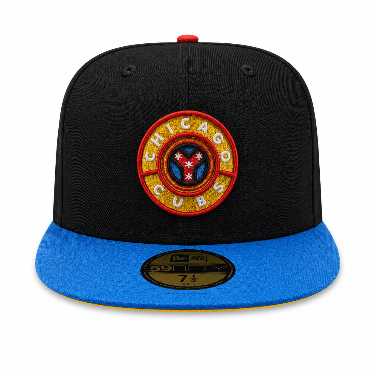 Chicago Cubs Black/Blue Reef/Gold City Connect 59FIFTY Fitted Hat