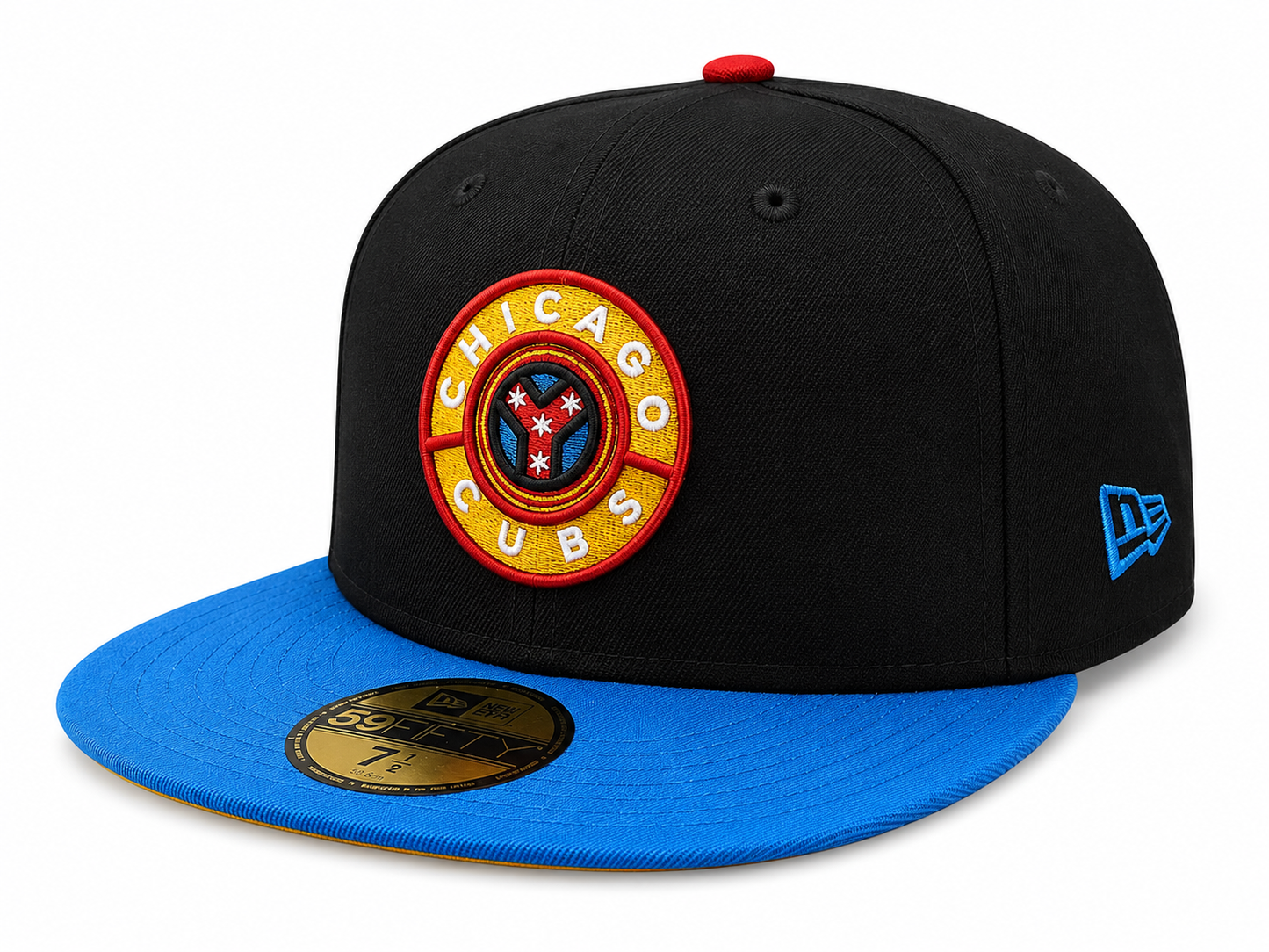 Chicago Cubs Black/Blue Reef/Gold City Connect 59FIFTY Fitted Hat