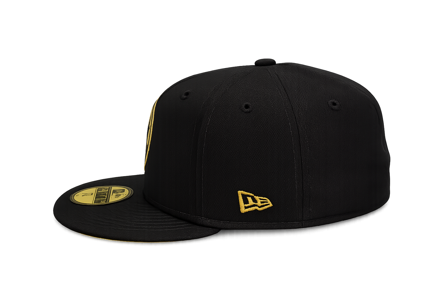 Chicago Cubs New Era 59FIFTY Day Black/Gold 59FIFTY Fitted Hat
