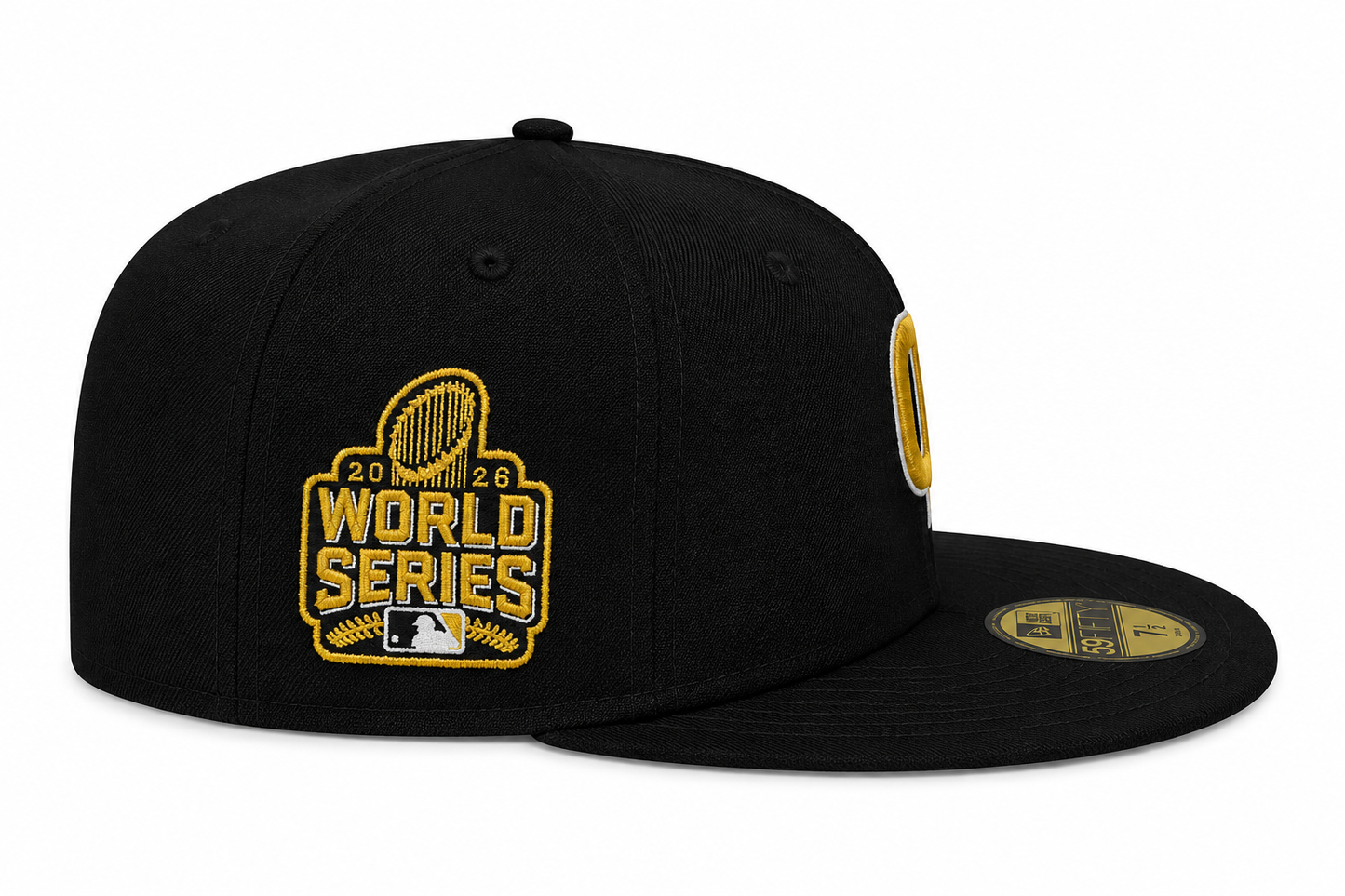Chicago Cubs New Era 59FIFTY Day Black/Gold 59FIFTY Fitted Hat